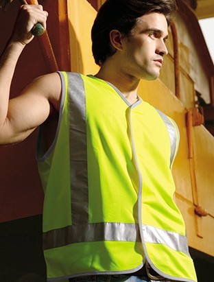 High-Vis Safety Vest With Reflective Tape